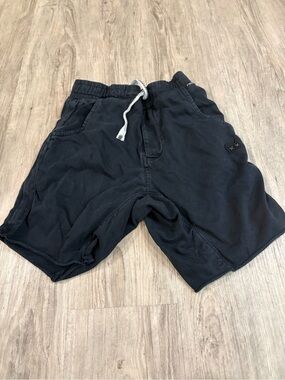 Munsterkids Boys Black Pull-On Shorts Size 10 Streetwear Skate Surf